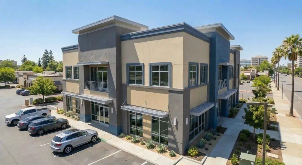 modern, freshly painted commercial property