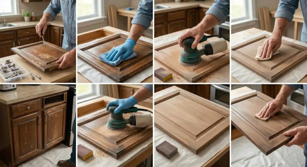 sanding and prep process