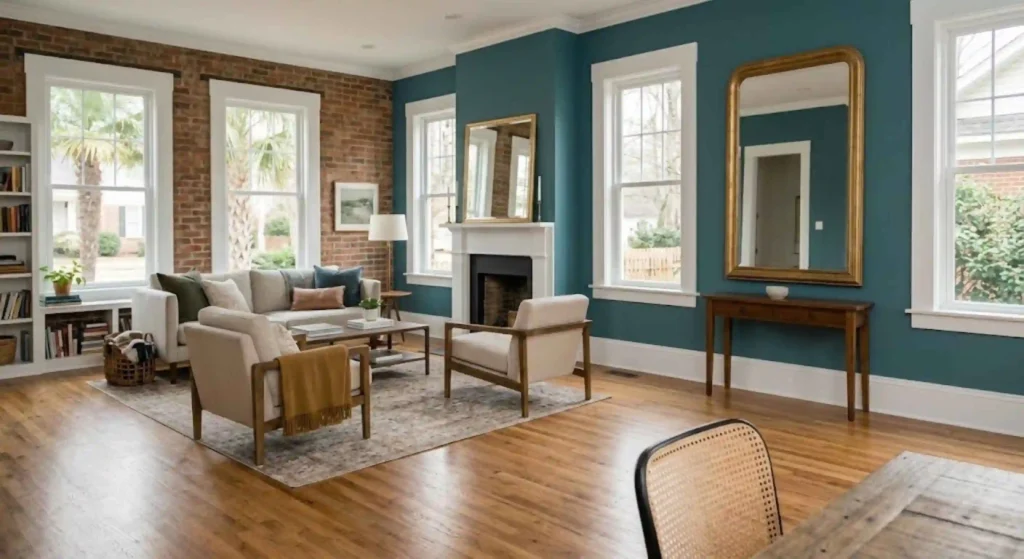 Completed residential interior painting project in Raleigh
