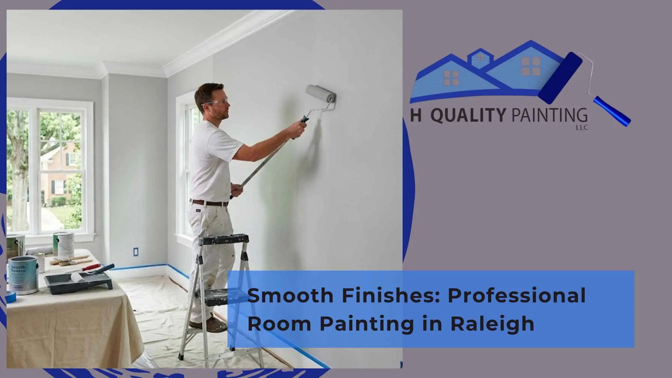 Smooth Finishes Professional Room Painting in Raleigh