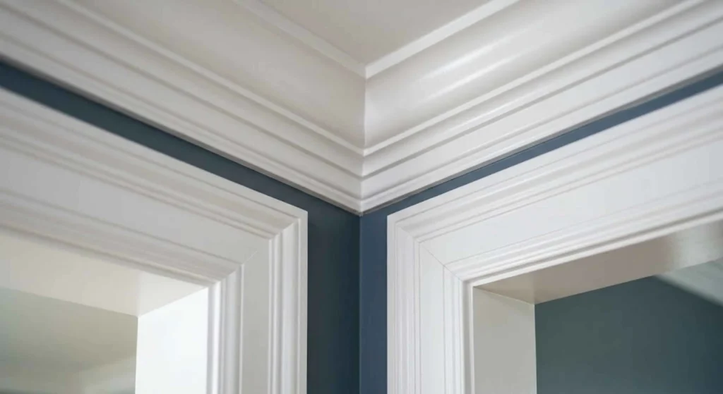 Expert interior trim painting with crisp, clean lines.